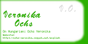 veronika ochs business card